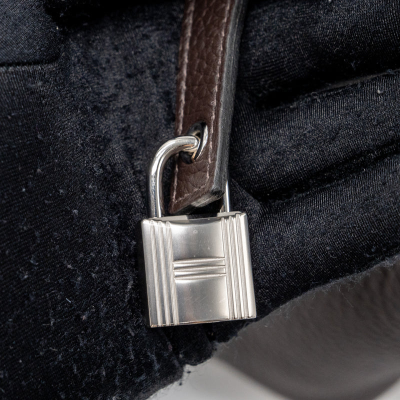 Hermes Picotin 18 Clemence Macassar SHW Stamp B