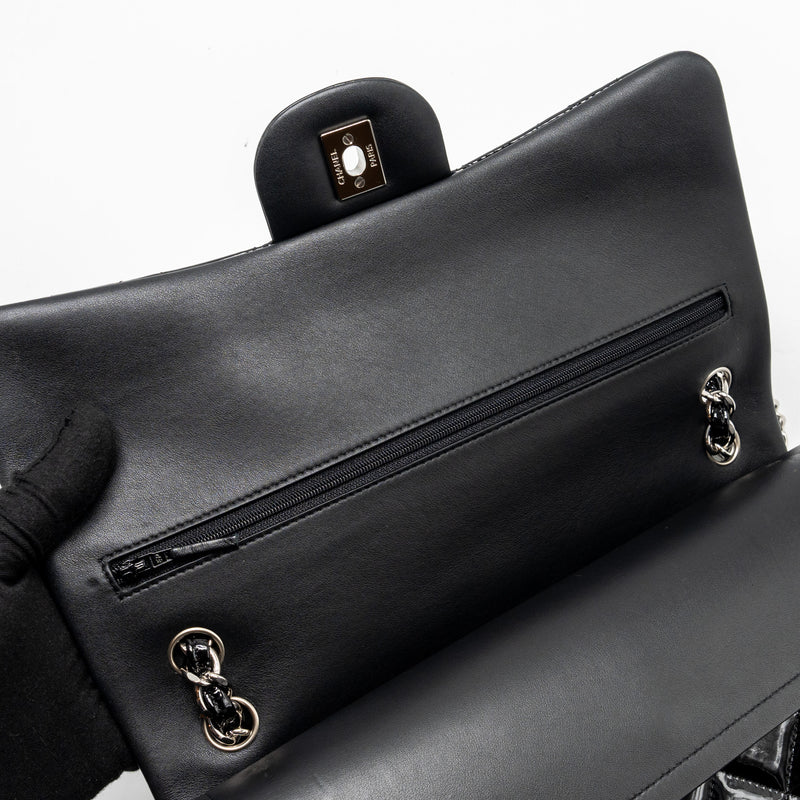 Chanel Jumbo Classic Double Flap Bag Patent Black SHW