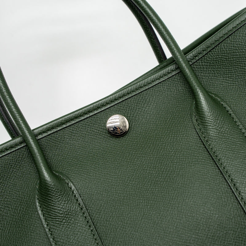 Hermes Garden Party 30 Epsom Vert Anglais SHW Stamp A