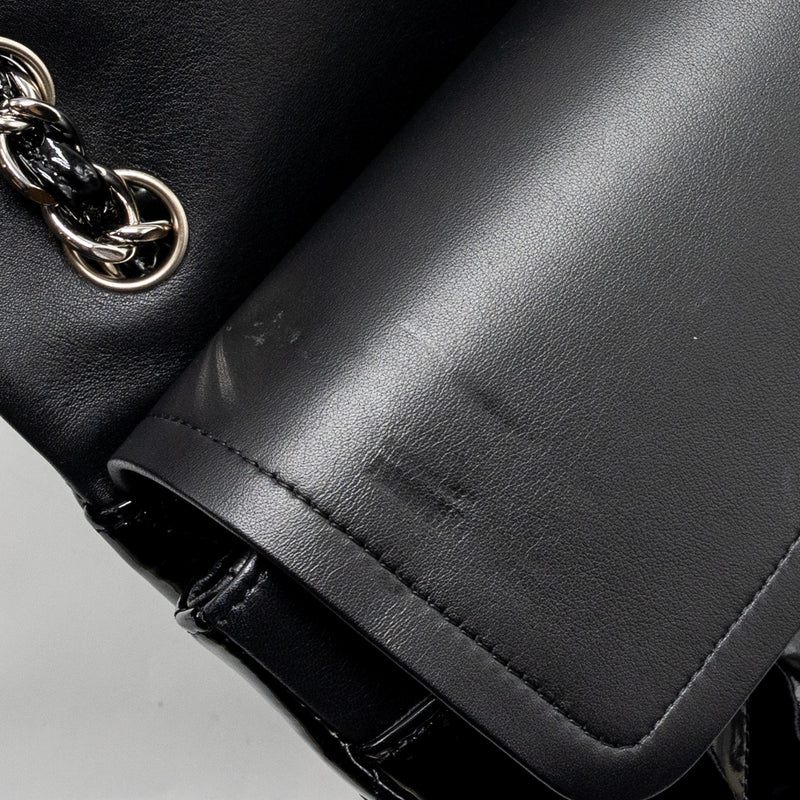 Chanel Jumbo Classic Double Flap Bag Patent Black SHW