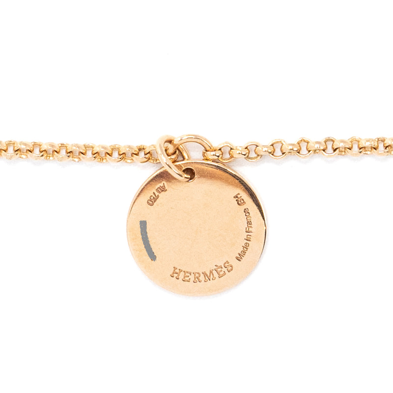 Hermes Ex-Libris bracelet, small model rose gold