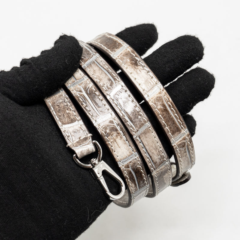 Louis Vuitton Capucines Mini Himalayan crocodile white SHW