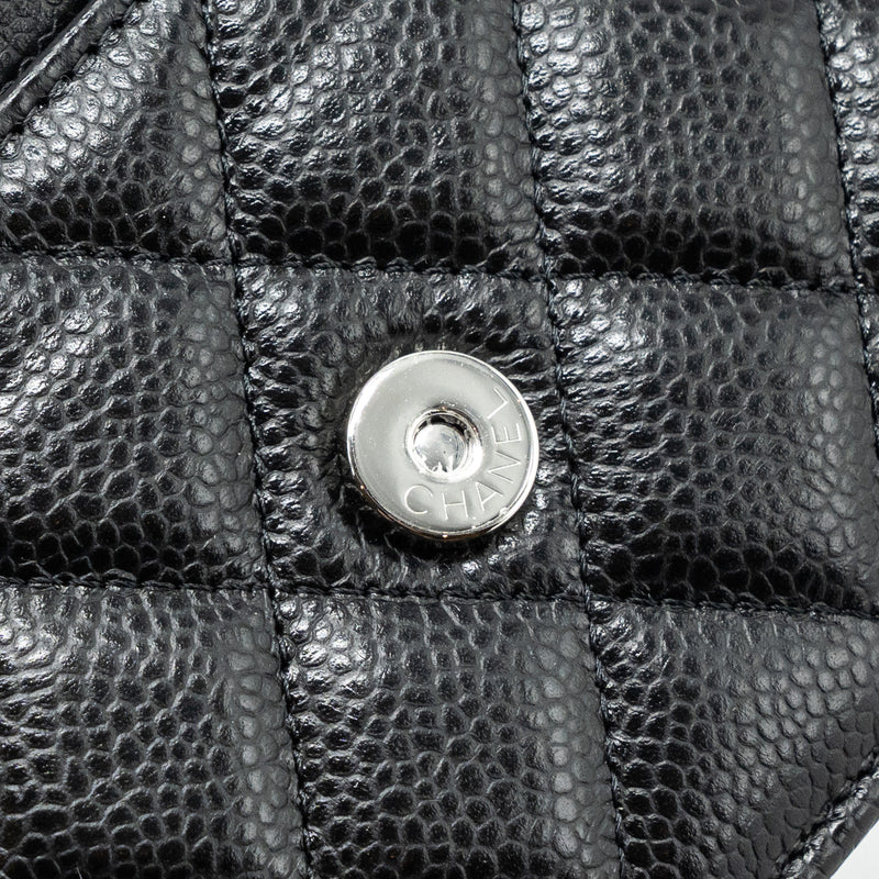 Chanel Classic Wallet On Chain Caviar Black SHW (microchip)