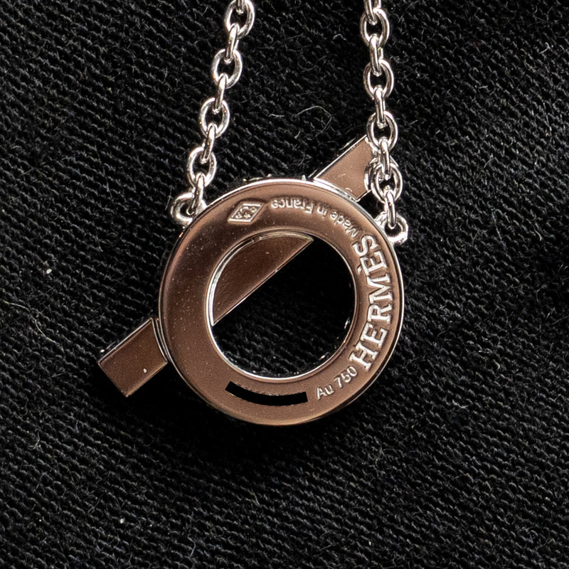 Hermes Finesse Pendant White Gold with Diamonds