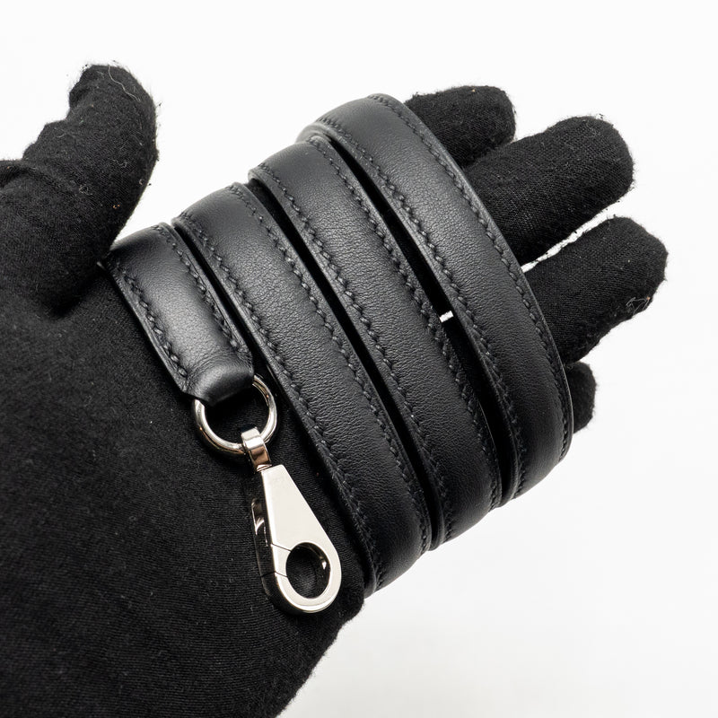 Hermes kelly 28 sellier toile H / swift ecru - black / black SHW stamp Z