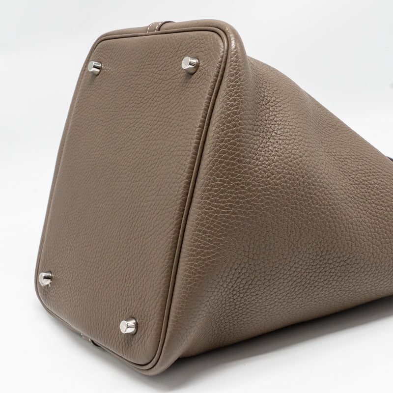 Hermes Picotin 22 Lock Bag Clemence Etoupe SHW Stamp C