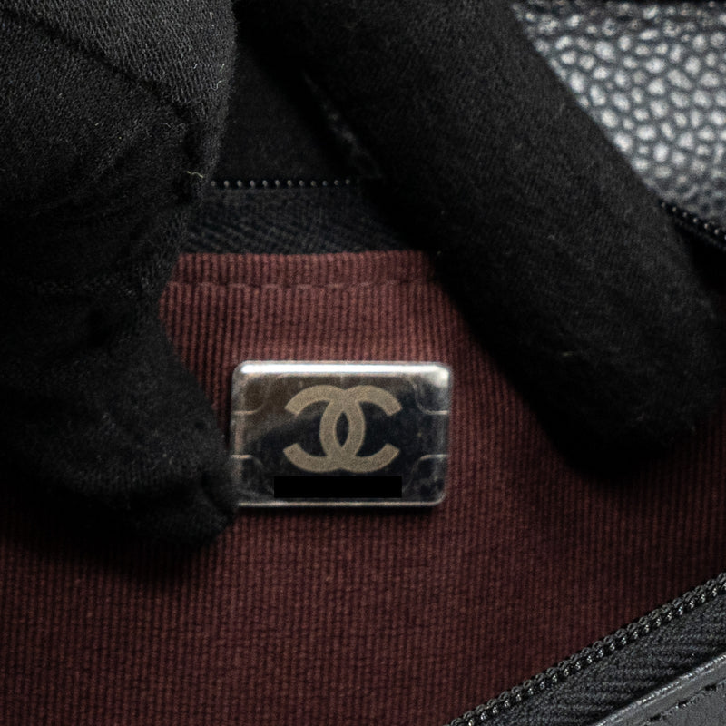 Chanel Classic Wallet On Chain Caviar Black SHW (microchip)
