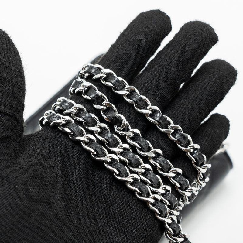 Chanel Classic Wallet On Chain Caviar Black SHW (microchip)