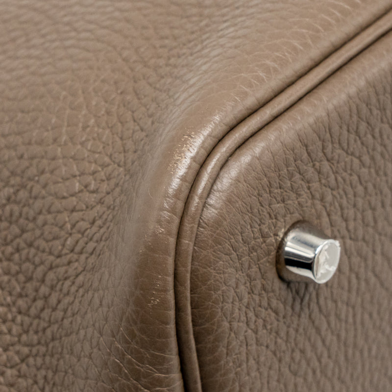 Hermes Picotin 22 Lock Bag Clemence Etoupe SHW Stamp C