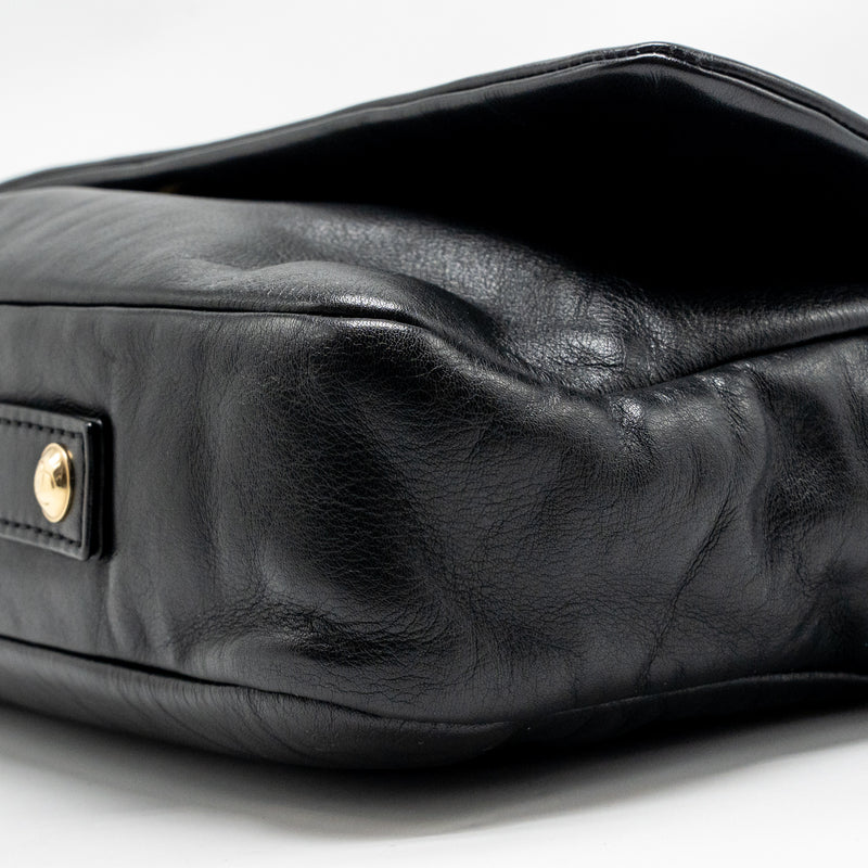 Chanel Rodeo Drive Flap Bag Calfskin Black GHW