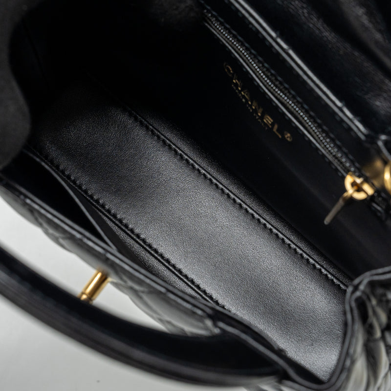Chanel mini kelly shopping tote bag calfskin GHW (Microchip)
