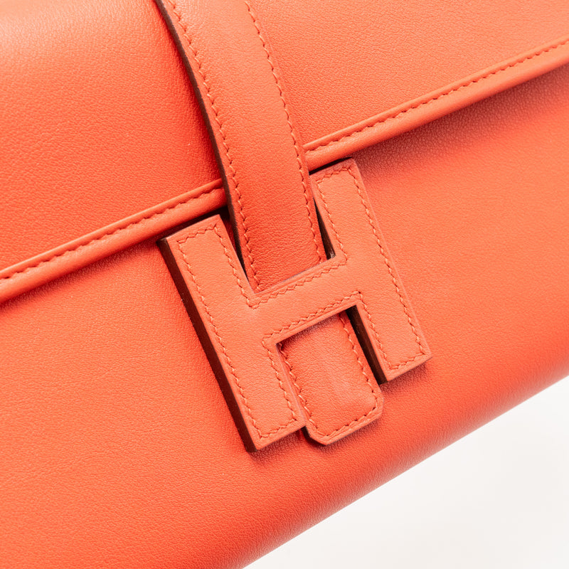 HERMES Jige Elan 29 Swift leather S5 Rouge Tomate Stamp X