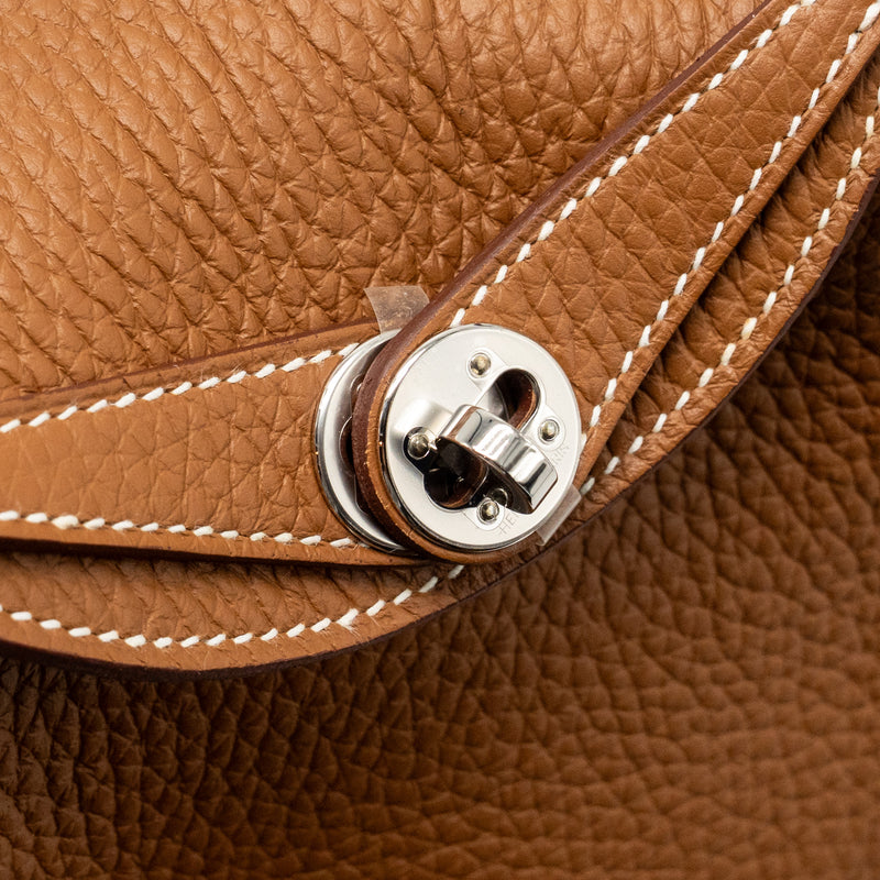 Hermes Mini Lindy II Clemence Gold SHW Stamp W