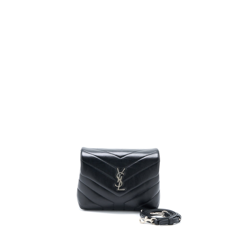 Saint Laurent LouLou Toy Strap Bag Calfskin Black SHW