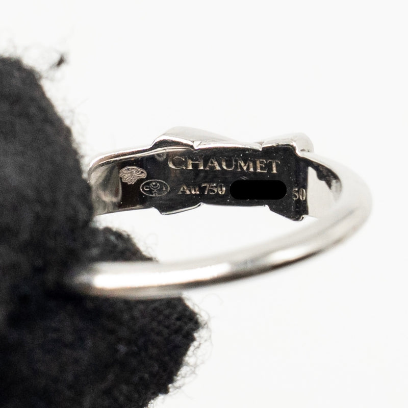 Chaumet Size 50 Jeux De Liens Ring White Gold, Diamonds