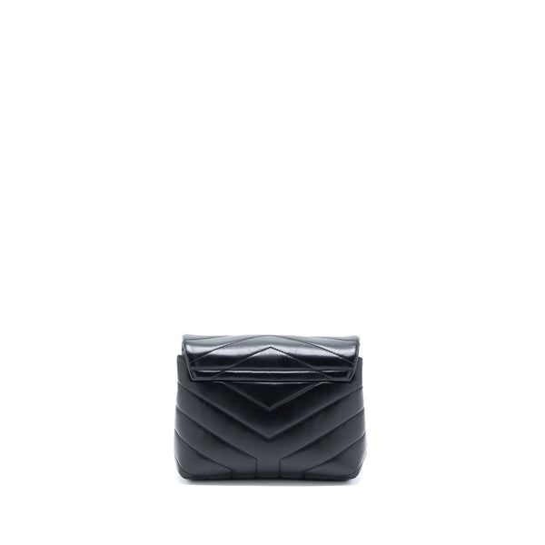 Saint Laurent LouLou Toy Strap Bag Calfskin Black SHW