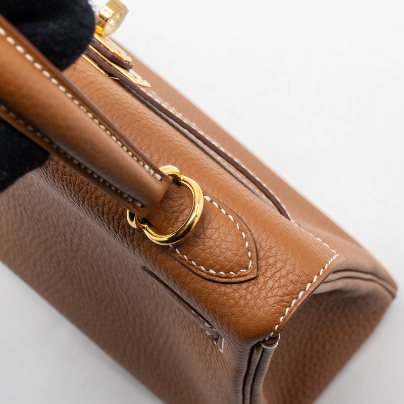 Hermes kelly 25 togo gold GHW stamp U