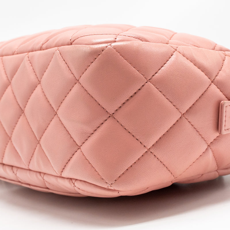 Chanel CC Camera Case with Chain Lambskin Pink SHW