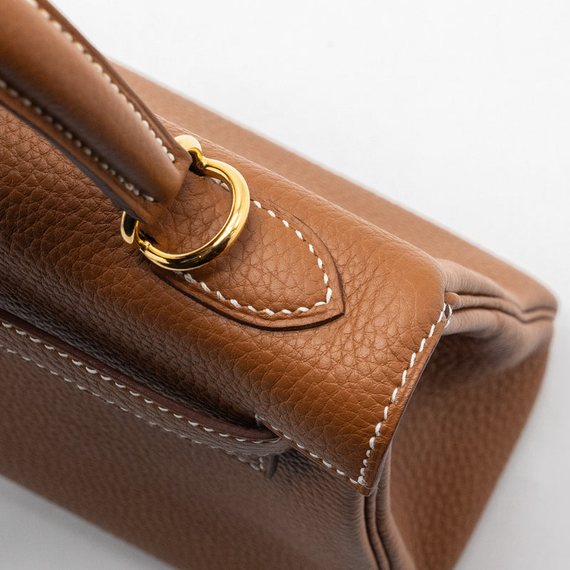 Hermes kelly 25 togo gold GHW stamp U