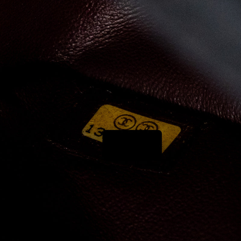 Chanel small 2.55 reissue flap bag aged calfskin black ruthenium SHW