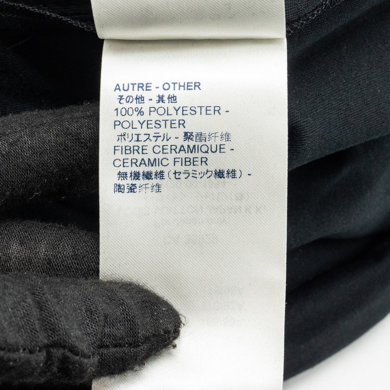 Louis Vuitton Size S Color Block Logo Embroidered Cotton Black/White