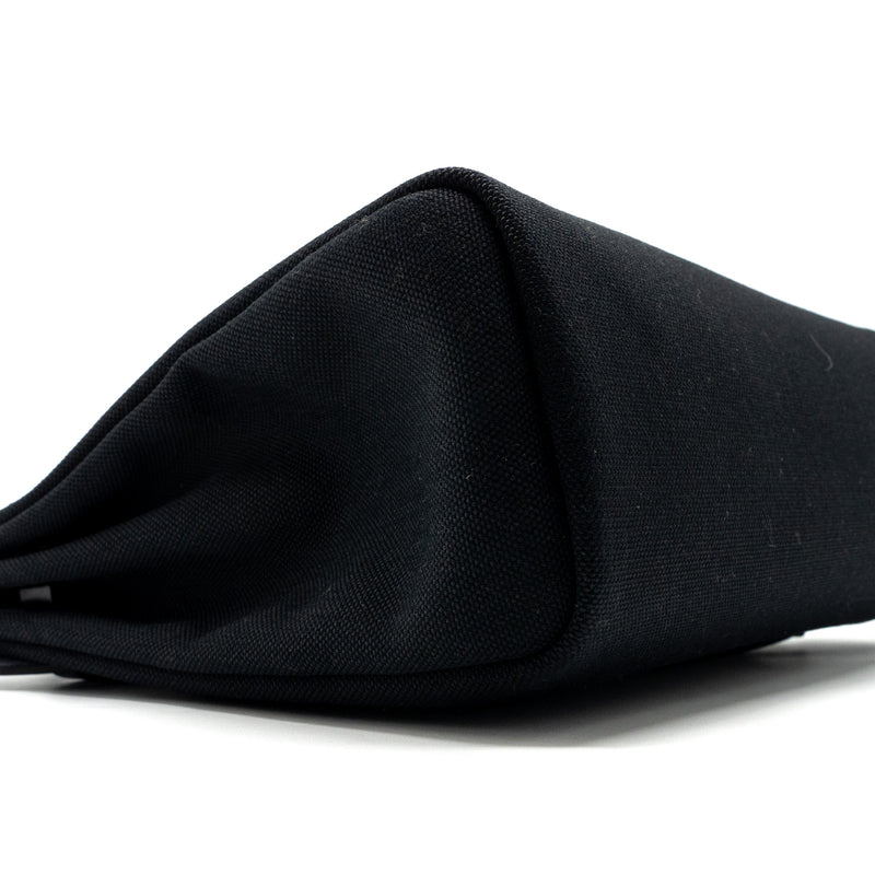 Hermes Herbag Zip 31 Bag Canvas/ Hunter Leather Black GHW Stamp B