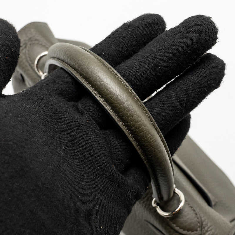 Hermes Kelly 25 Togo C6 Vert De Gris SHW Stamp Y