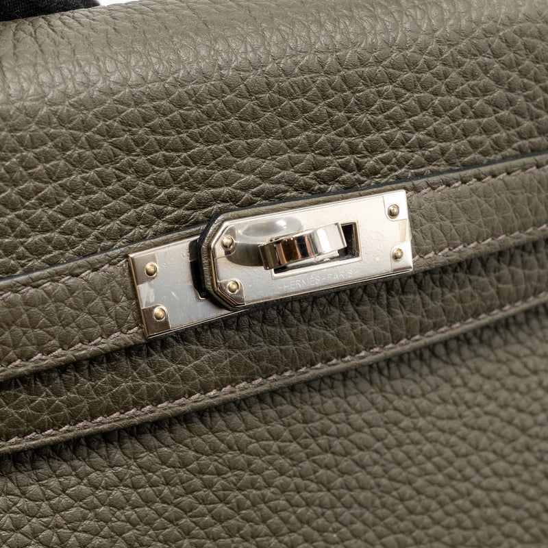 Hermes Kelly 25 Togo C6 Vert De Gris SHW Stamp Y