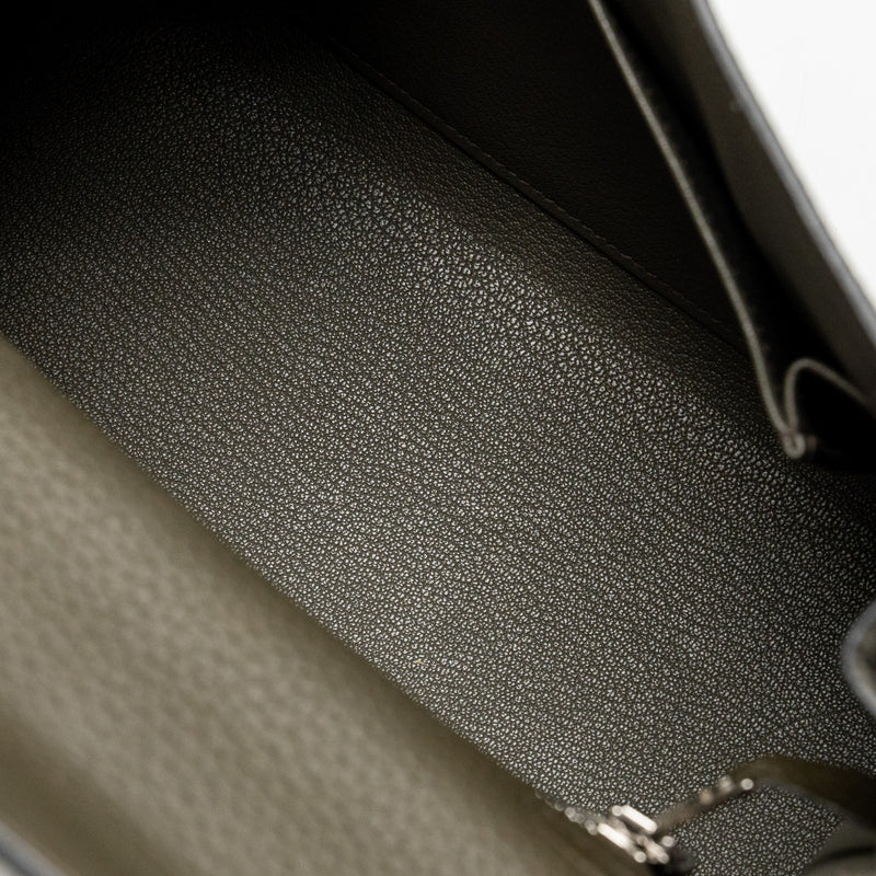 Hermes Kelly 25 Togo C6 Vert De Gris SHW Stamp Y