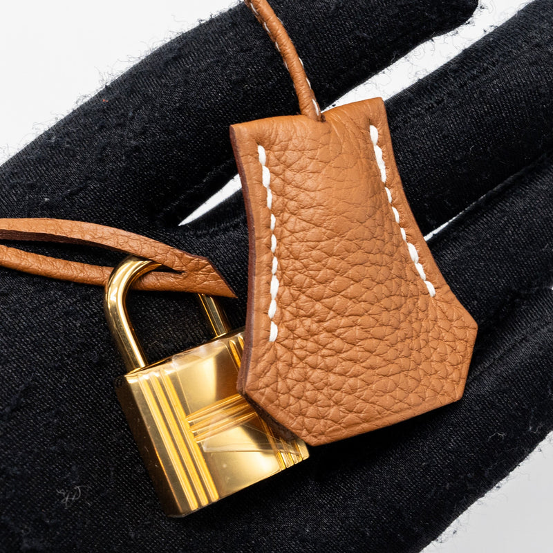 Hermes kelly 25 togo gold GHW stamp U