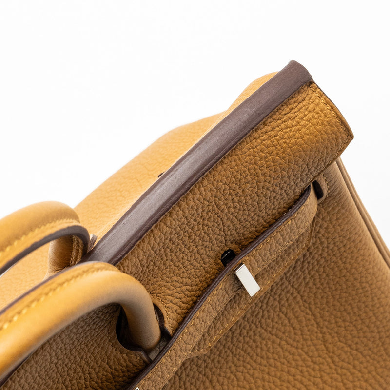 Hermes Birkin 25 Togo Caramel/Lime SHW Stamp Y