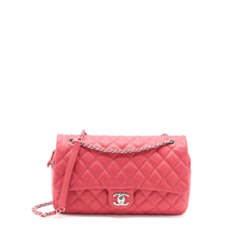 Chanel Red Aged Calfskin Leather Quilted Medium Easy Flap Shoulder Bag –  Italy Station