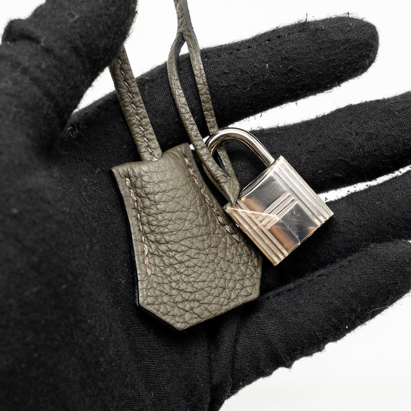 Hermes Kelly 25 Togo C6 Vert De Gris SHW Stamp Y