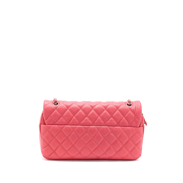 Chanel Easy Flap Bag Caviar Pink SHW