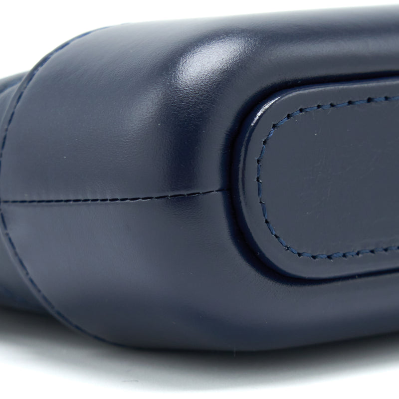 Chanel Gabrielle Clutch on Chain Aged Calfskin Navy SHW