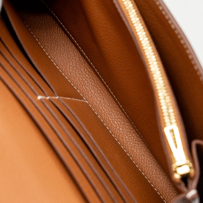 Hermes Constance to Go Evercolor Gold GHW Stamp W