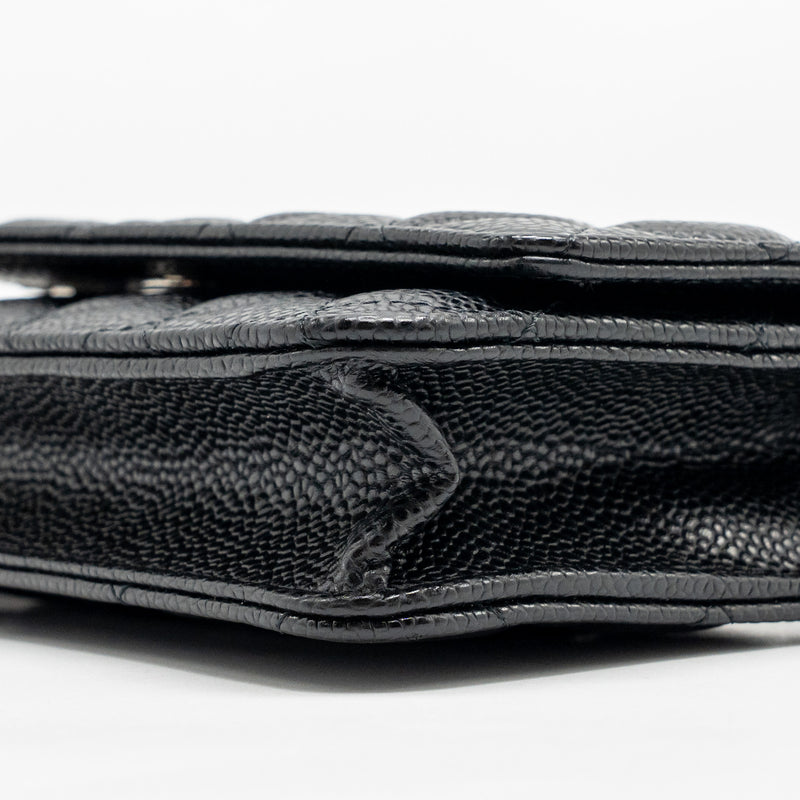 Chanel Classic Wallet on Chain Caviar Black SHW
