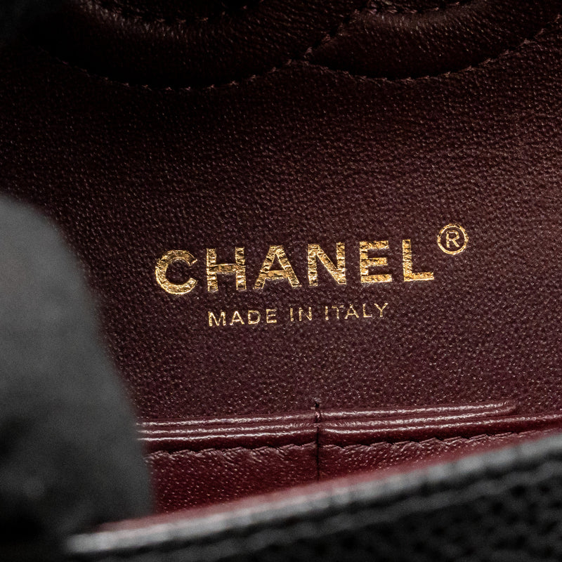 Chanel MEDIUM Classic Double Flap Bag Caviar Black GHW