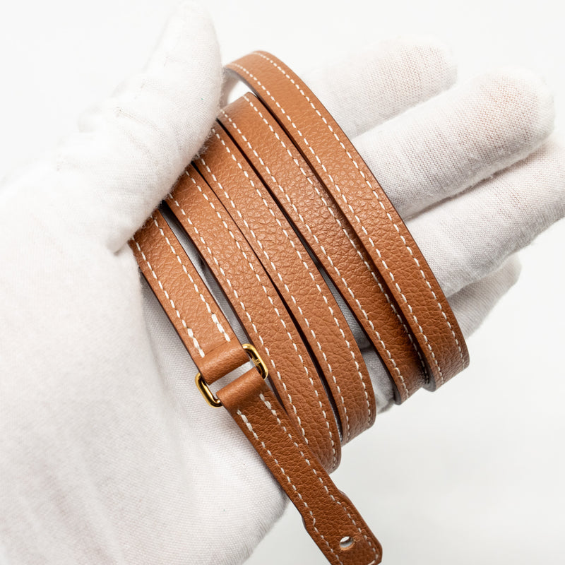 Hermes Constance to Go Evercolor Gold GHW Stamp W