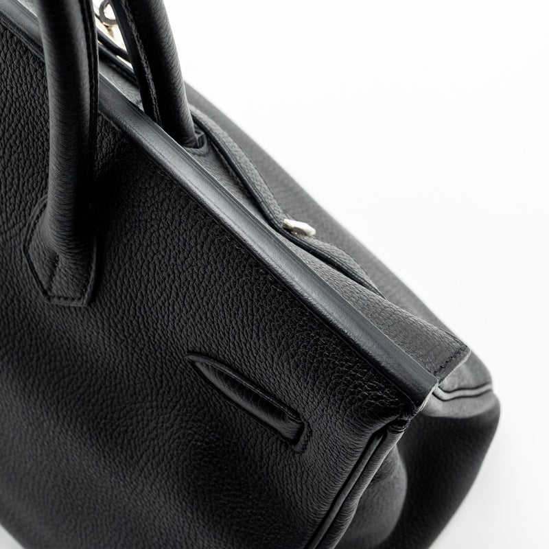 Hermes birkin 35 togo black SHW stamp C