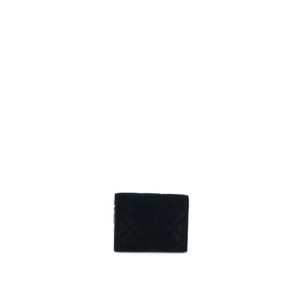 Chanel 21A Flap Card Holder Velvet Black LGHW