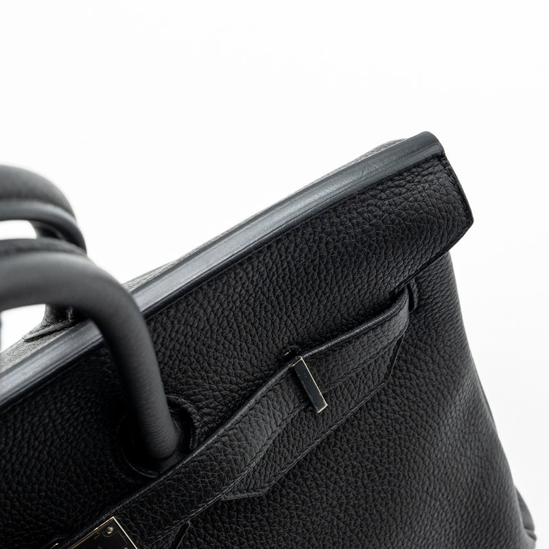 Hermes birkin 35 togo black SHW stamp C
