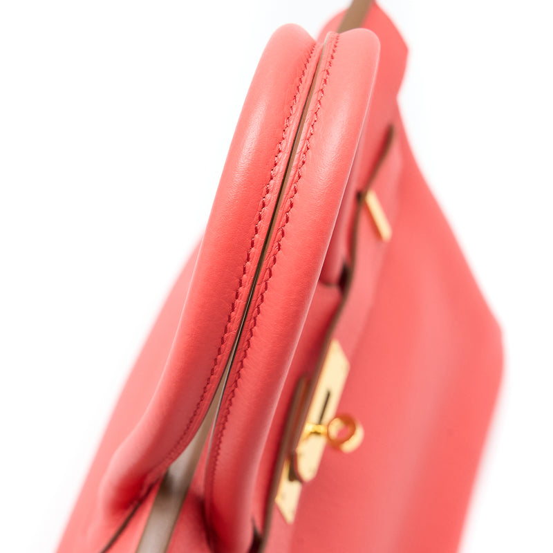 Hermes Birkin 30 Clemence T5 Rose Jaipur GHW Stamp Square R