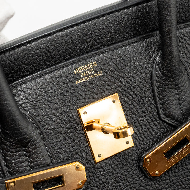 Hermes Birkin 30 Togo Black RGHW Stamp C