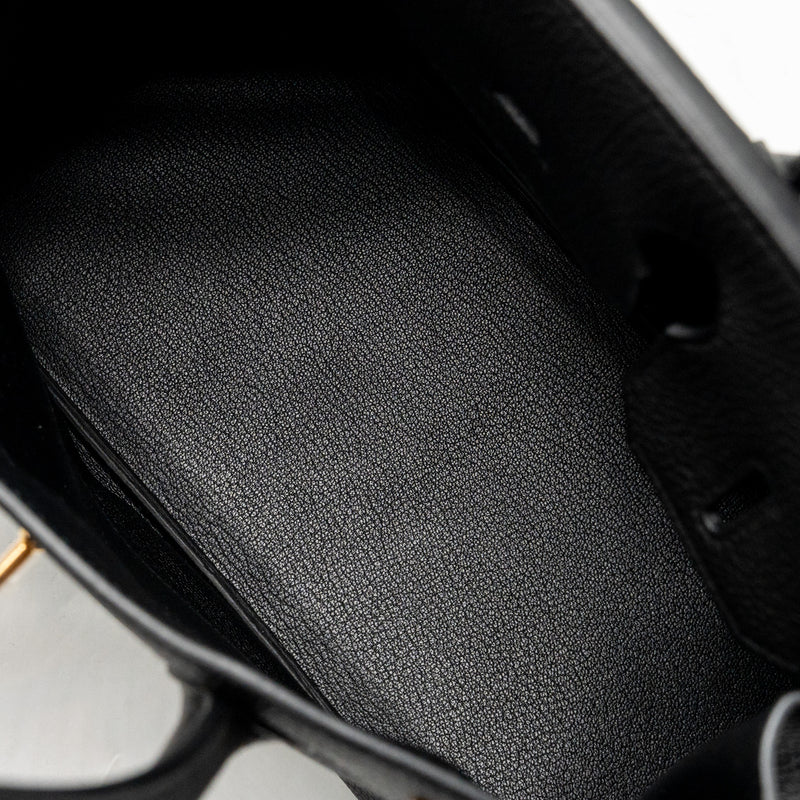 Hermes Birkin 30 Togo Black RGHW Stamp C