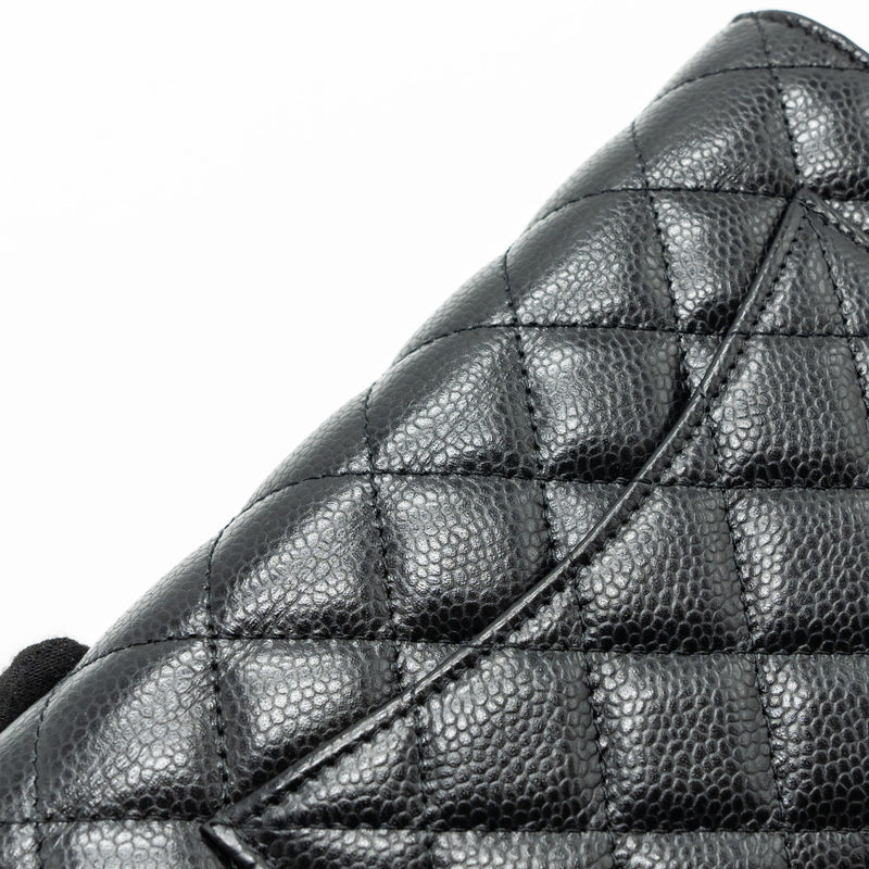 Chanel Classic Wallet On Chain Caviar Black SHW (microchip)