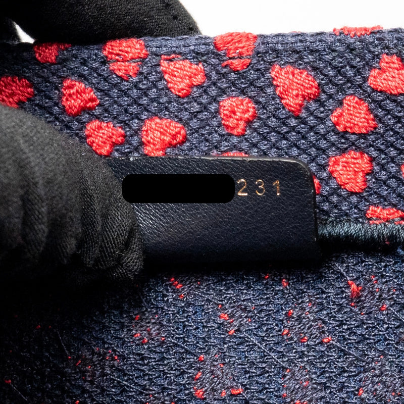 Dior Medium Dior book tote I love Paris canvas red / navy