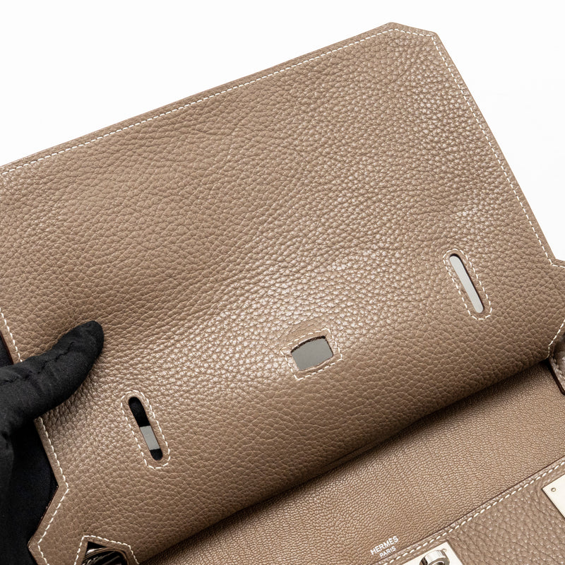 Hermes Jypsiere 28 clemence etoupe SHW stamp square Q