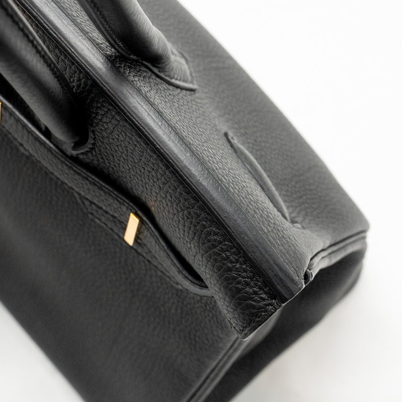 Hermes Birkin 30 Togo Black RGHW Stamp C