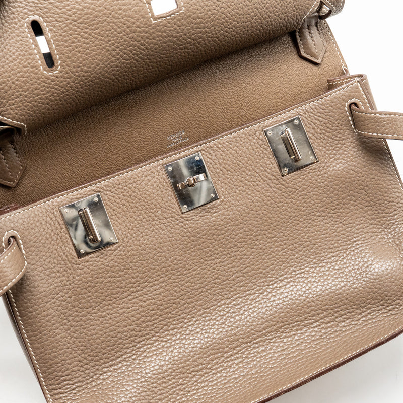 Hermes Jypsiere 28 clemence etoupe SHW stamp square Q